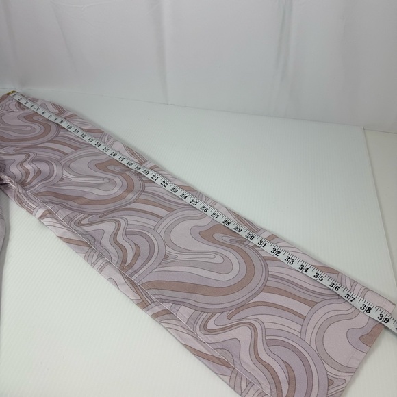 Aritzia Wilfred Free Vera Pant Soft Swirls Neutral Print Wide Leg Women's Size 2 - Picture 13 of 16